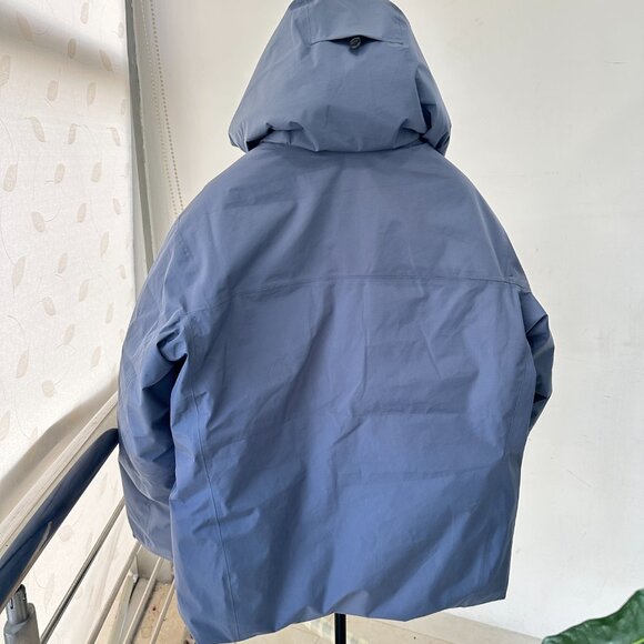 Men's Goose Down Arcteryx Logo Waterproof Warm Hooded Ski Puffer Jacket - Picture 15 of 15